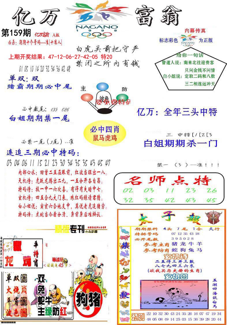 2024159期亿万富翁A