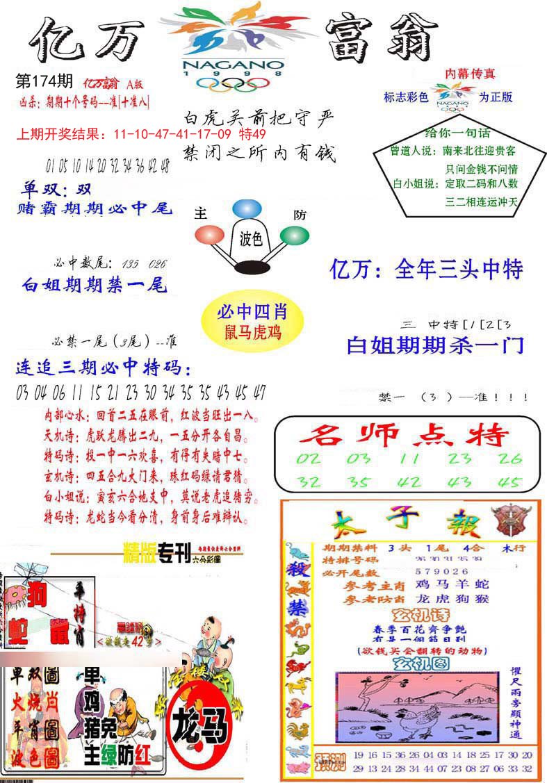 2024174期亿万富翁A