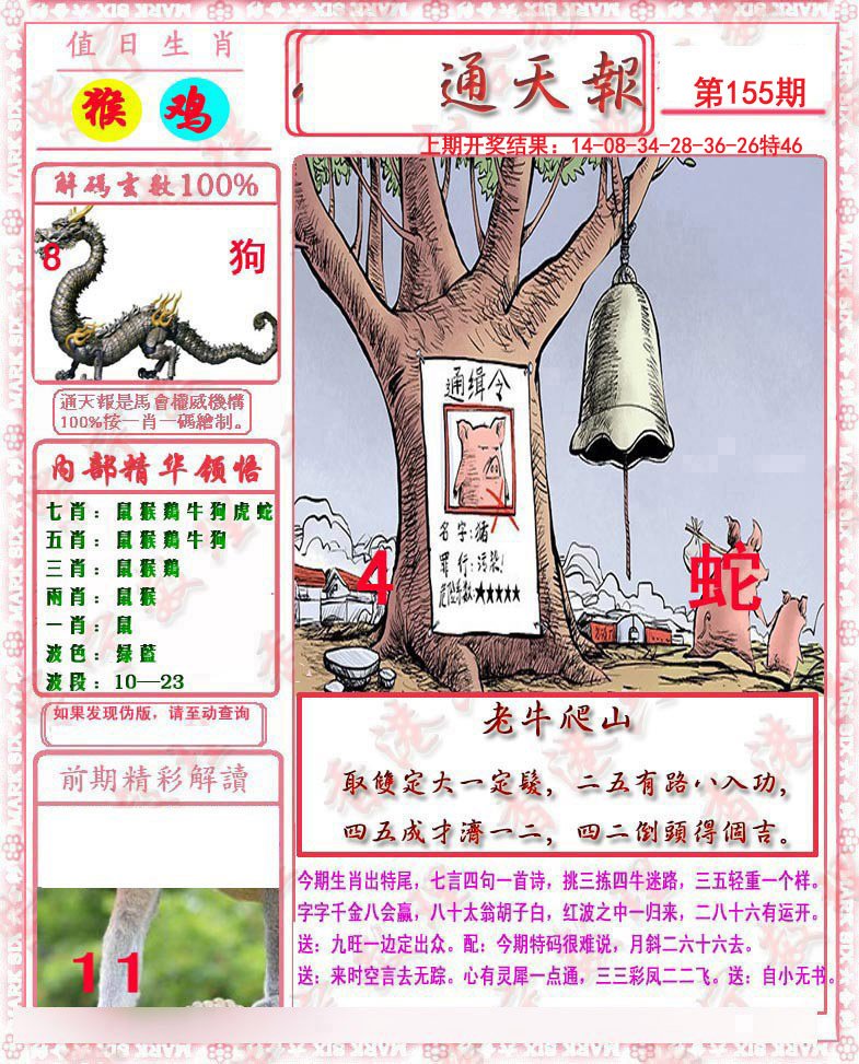 2024155期马经通天报
