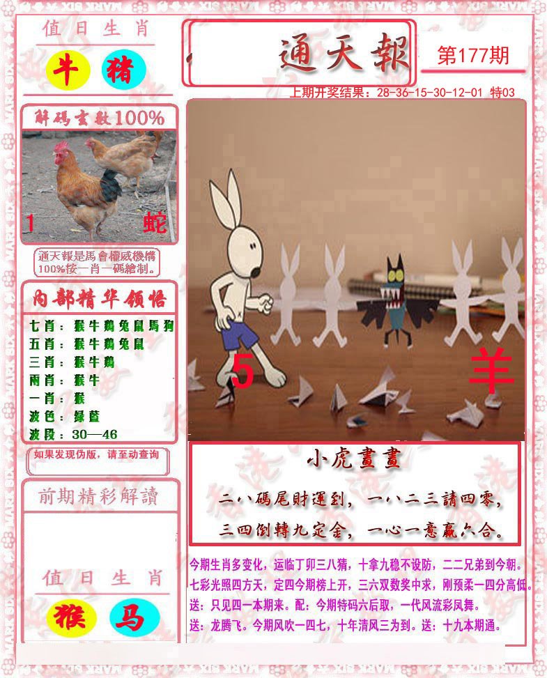 2024177期马经通天报