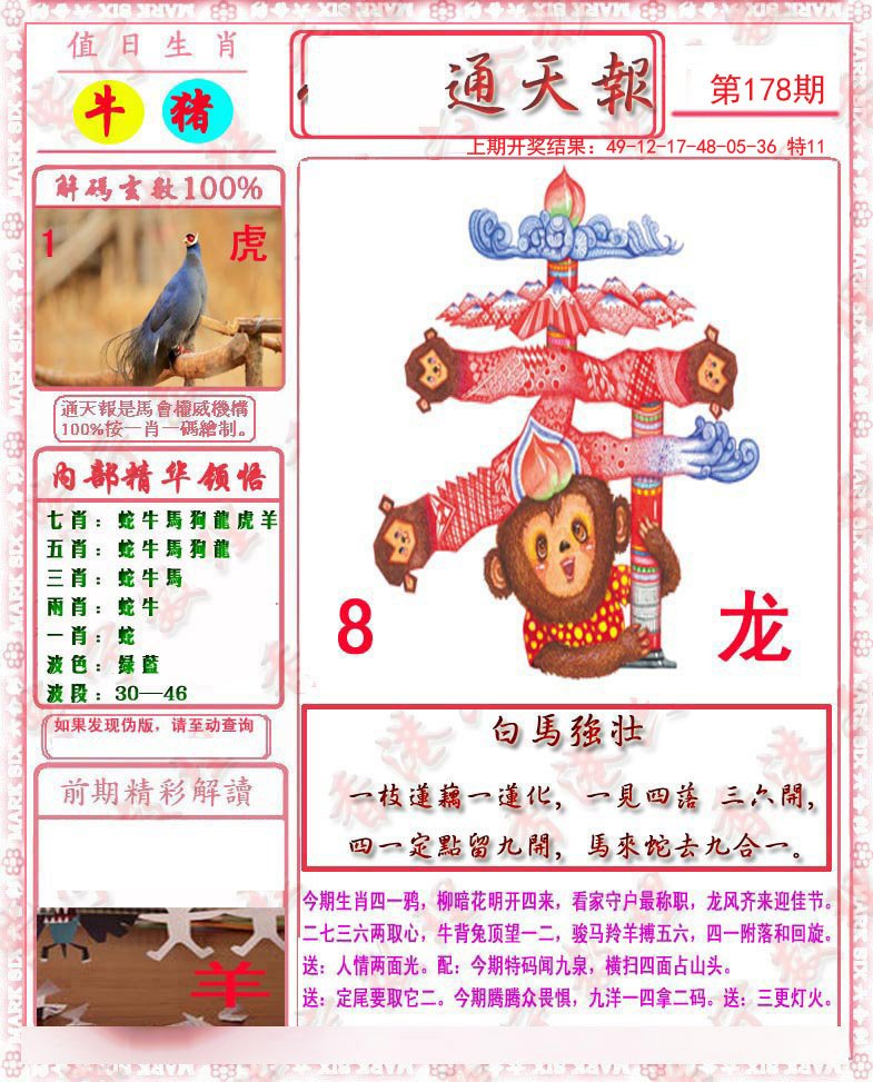 2024178期马经通天报