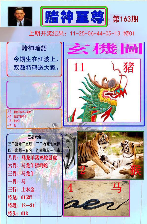 2024163期赌神至尊