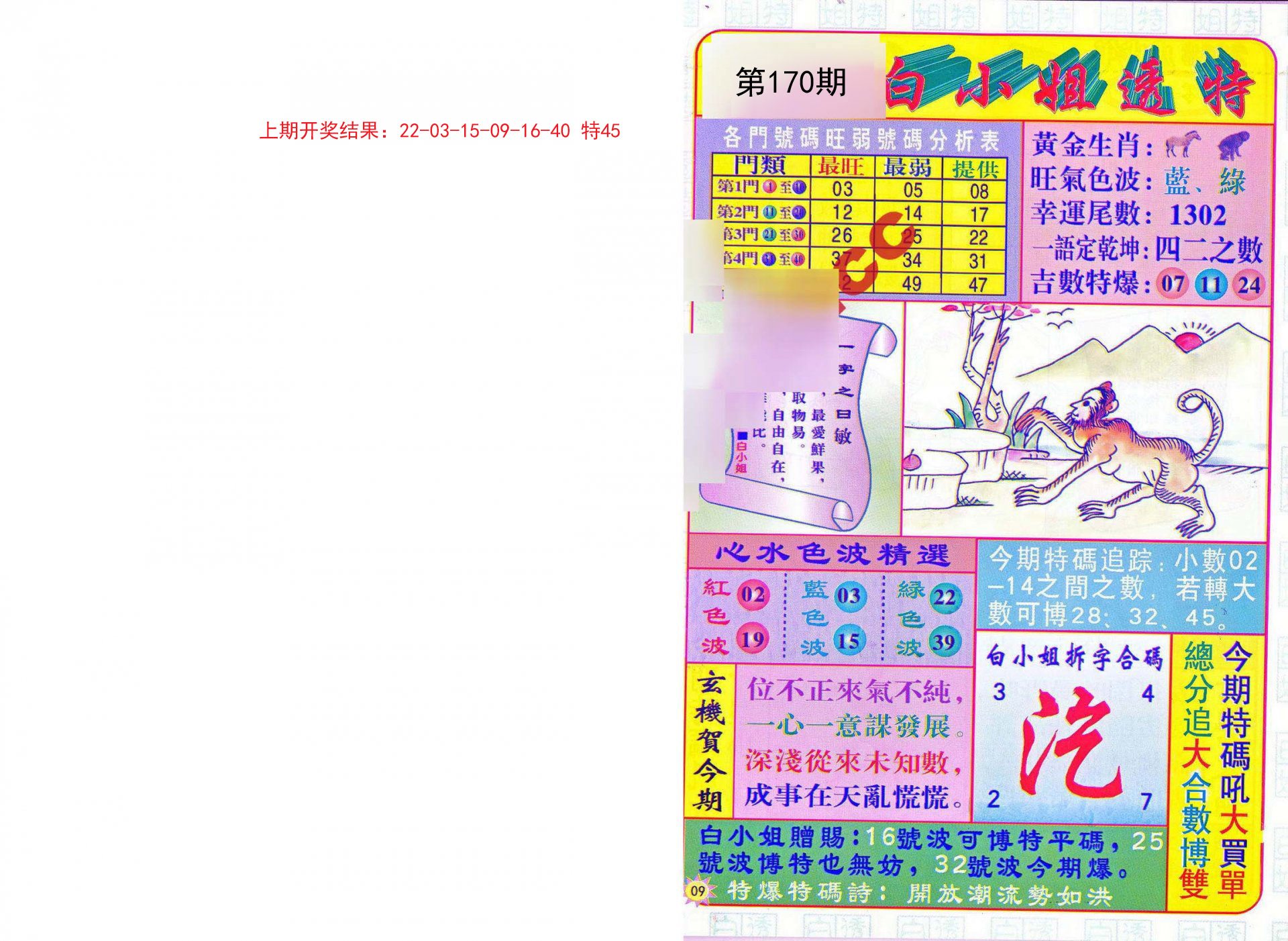 2024170期白小姐透特