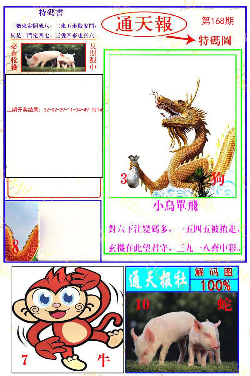2024168期通天特解图