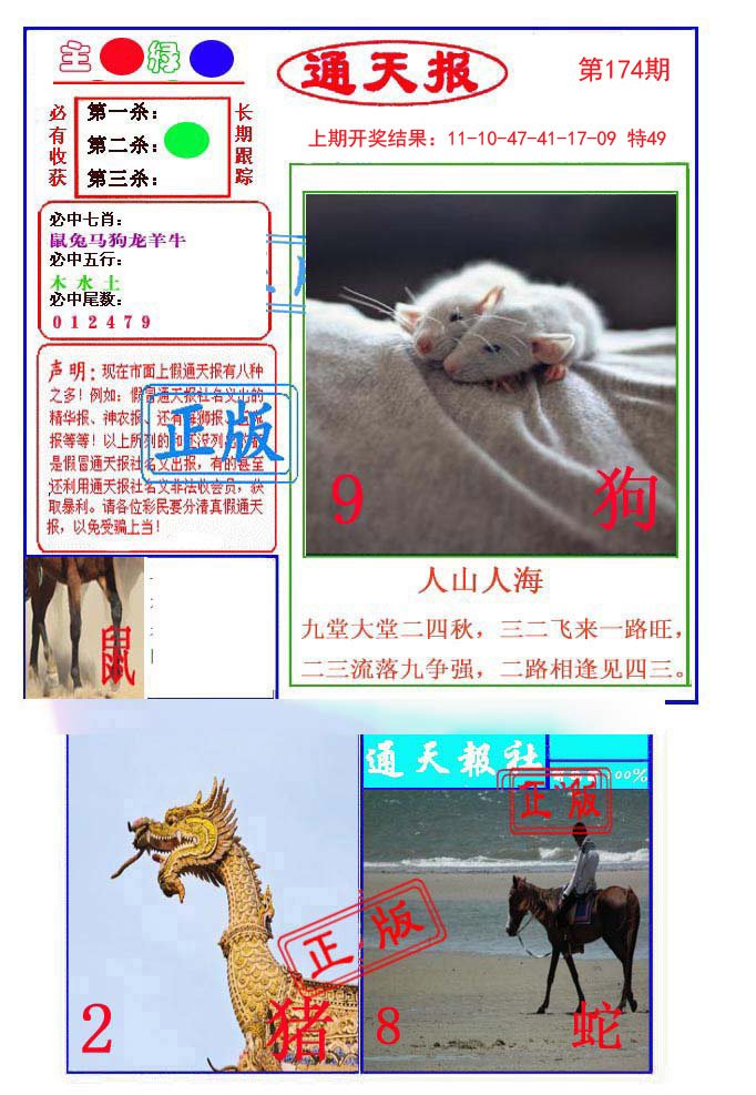 2024174期通天杀波图1