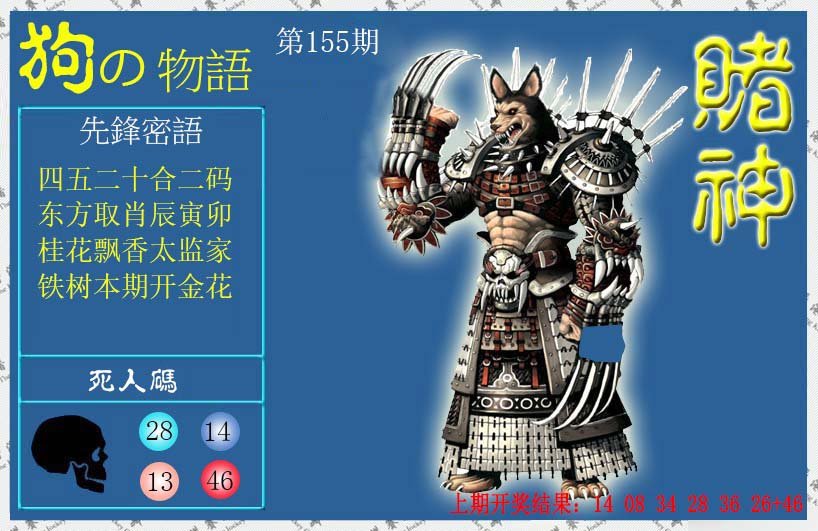 2024155期赌神狗报