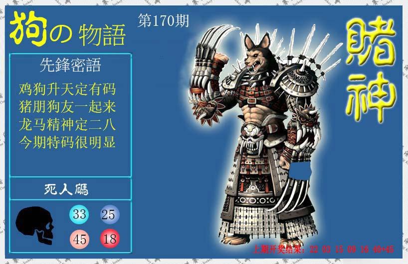 2024170期赌神狗报