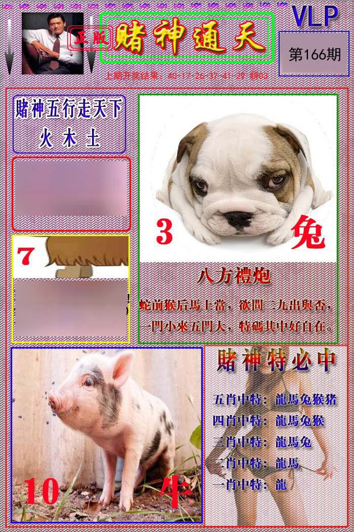 2024166期赌神通天报