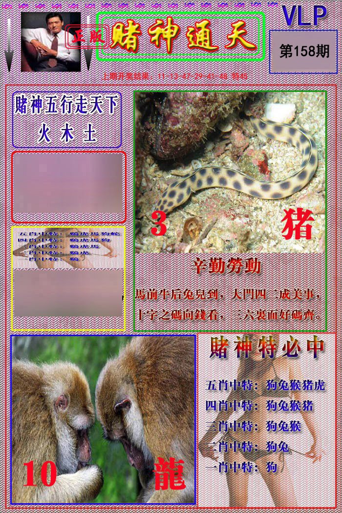 2024158期赌神通天报