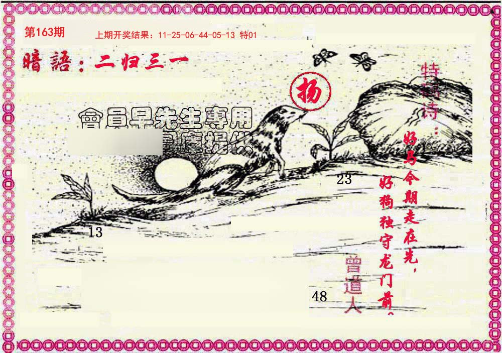 2024163期新暗语报