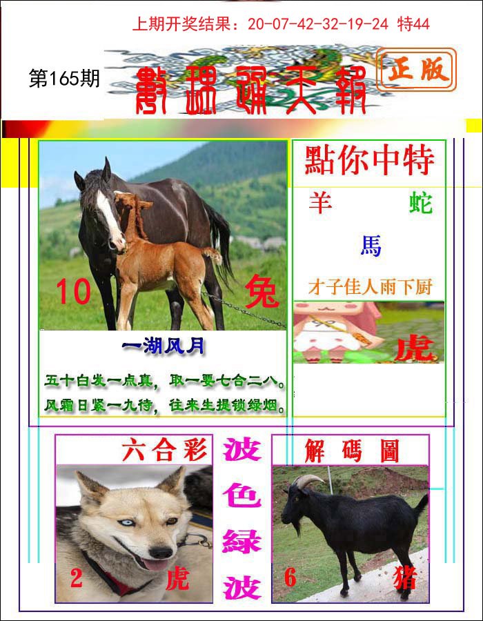2024165期数理通天