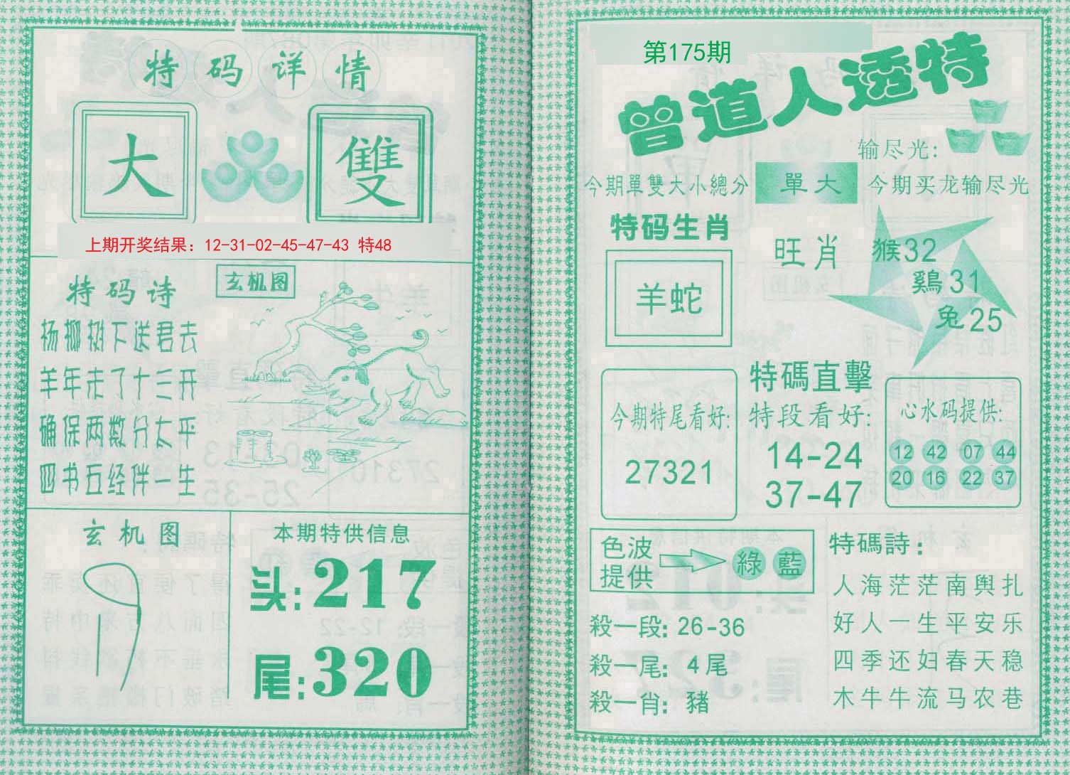 2024175期曾道人透特