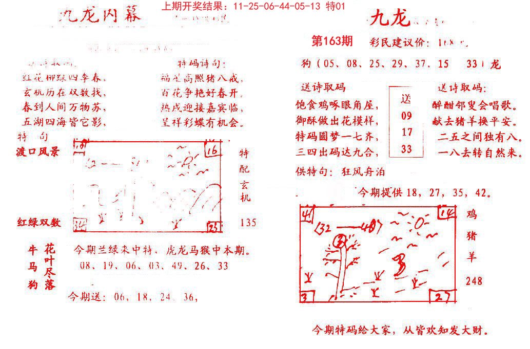 2024163期九龙内幕