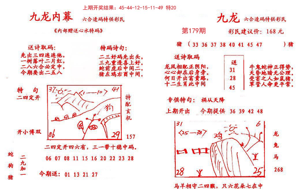 2024179期九龙内幕