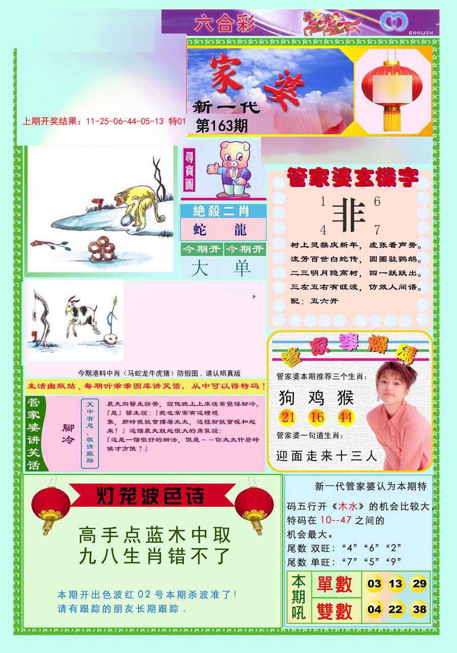 2024163期新一代管家婆