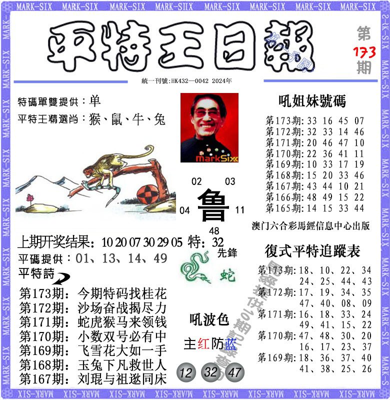 2024173期平特王日报