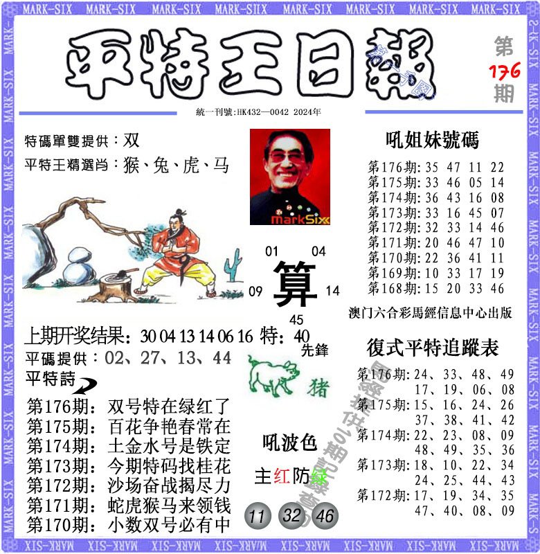 2024176期平特王日报