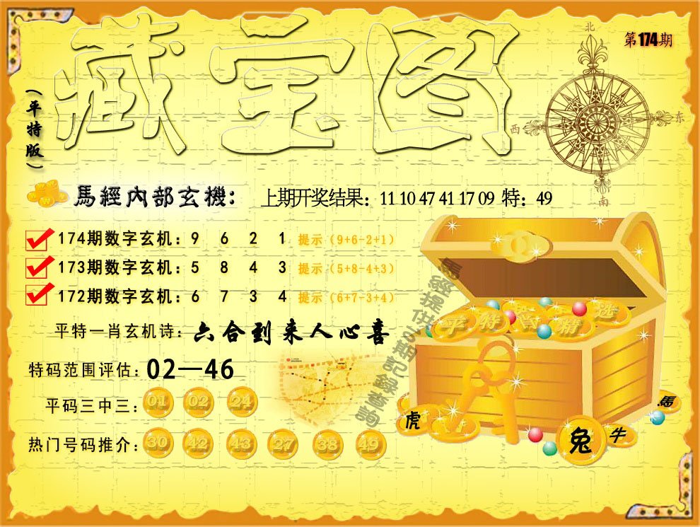 2024174期平特藏宝图