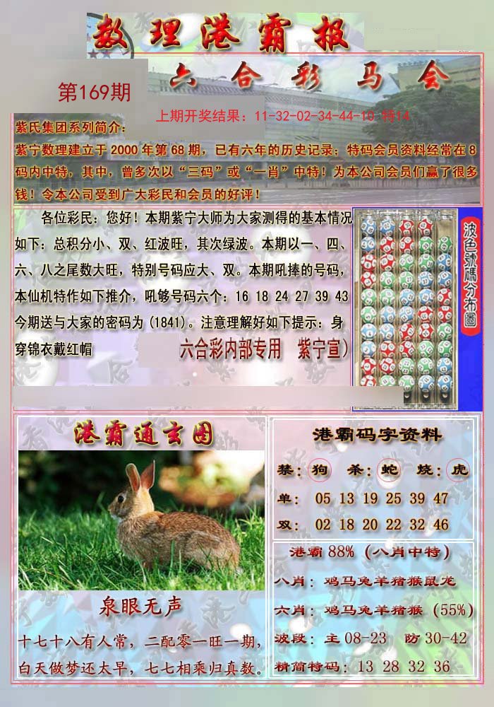 2024169期港霸报