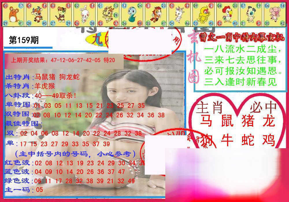 2024159期特码生肖图