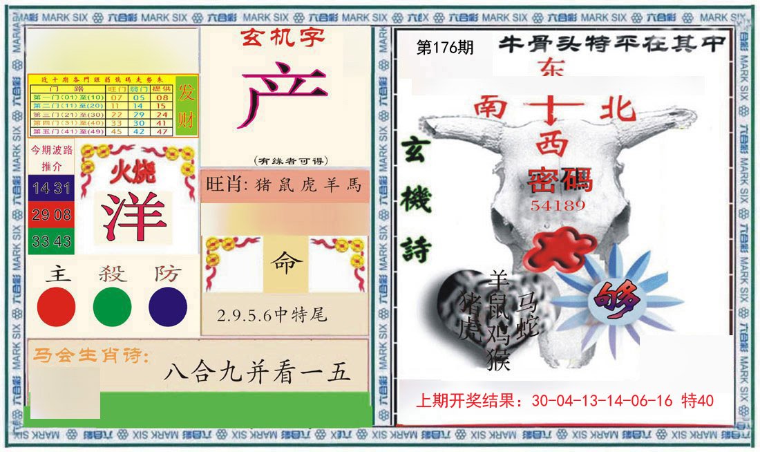 2024176期六合救世报+牛头报