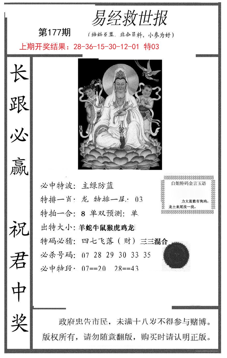 2024177期易经救世报