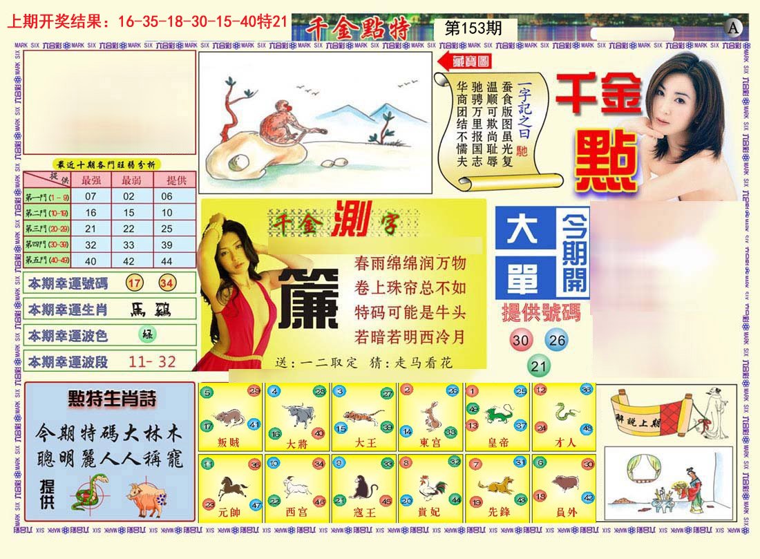2024153期千金点特A