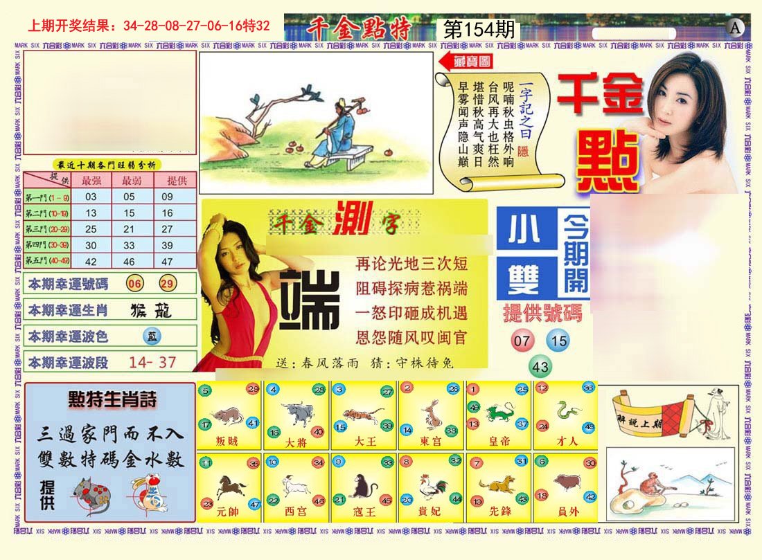 2024154期千金点特A