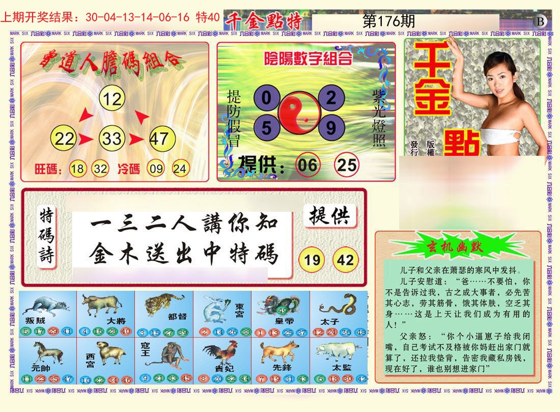 2024176期千金点特B