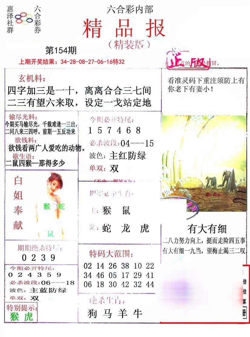 2024154期摇钱树