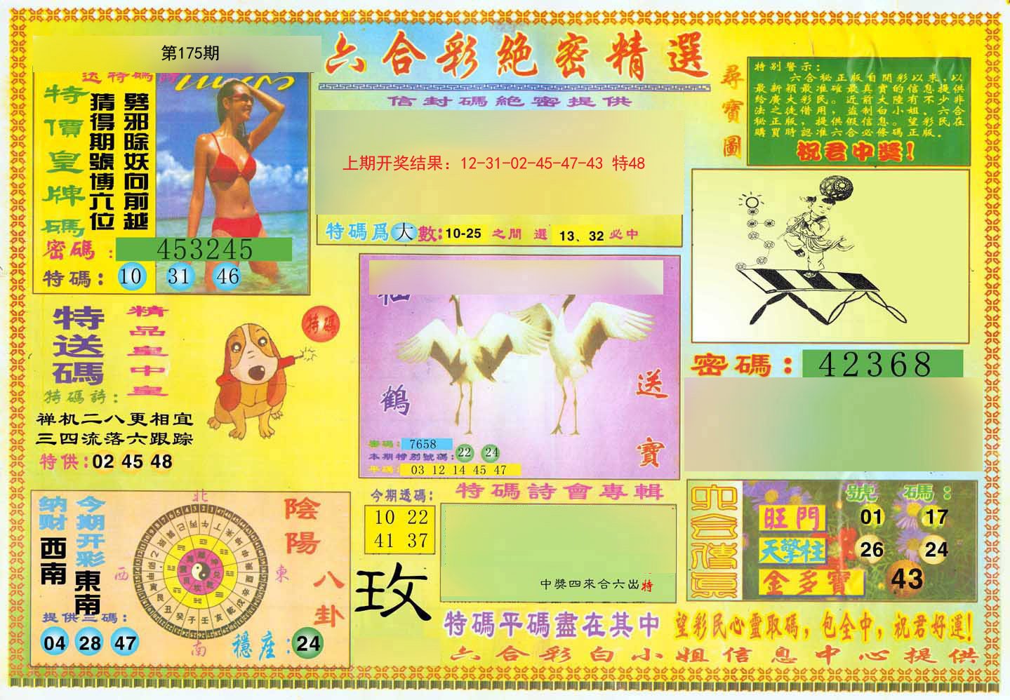 2024175期绝密精选A