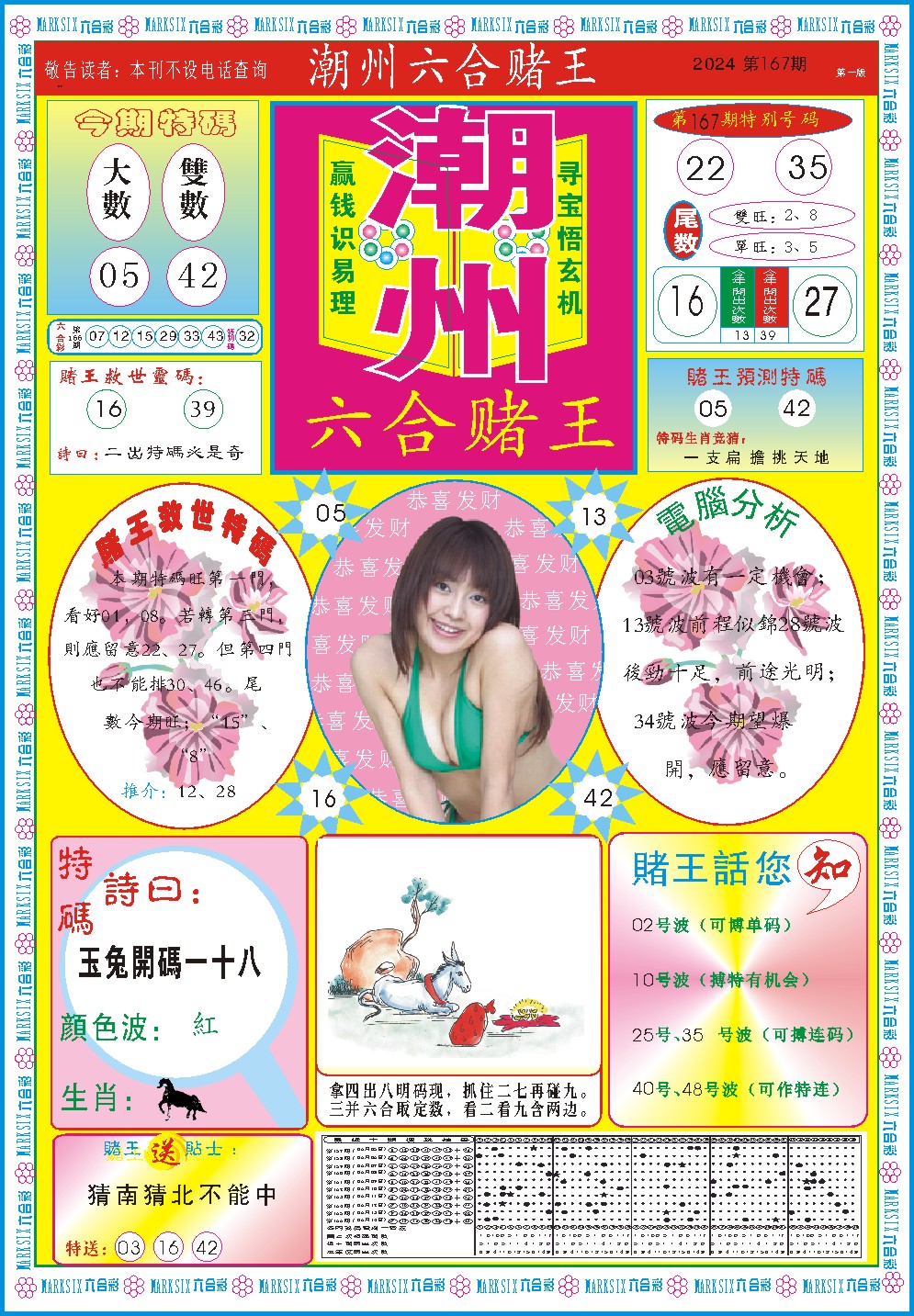 2024167期潮州六合赌王A