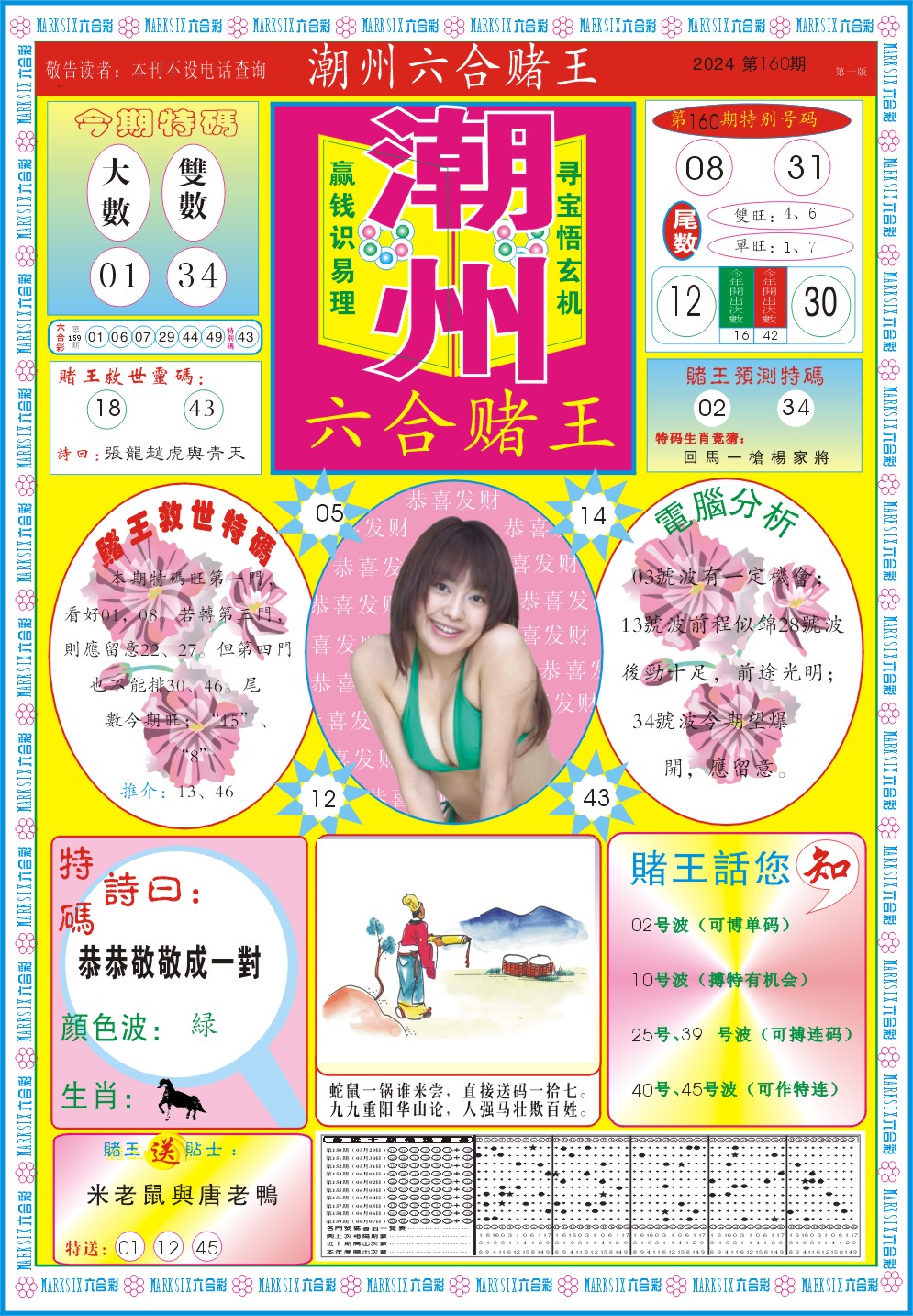 2024160期潮州六合赌王A
