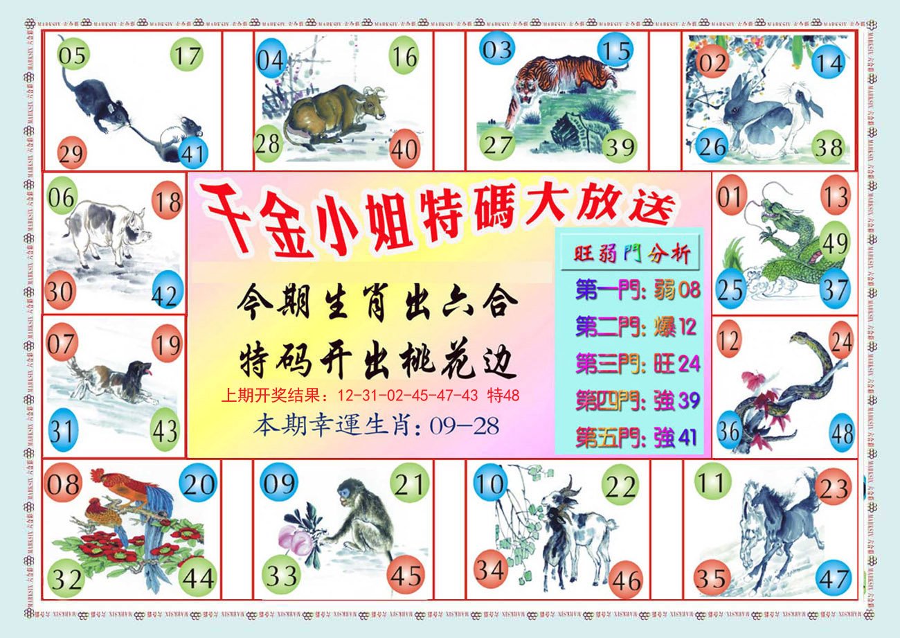 2024175期千金小姐B版