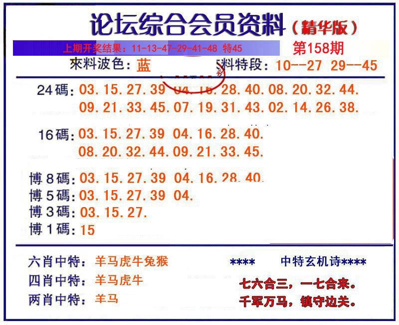 2024158期综合会员资料