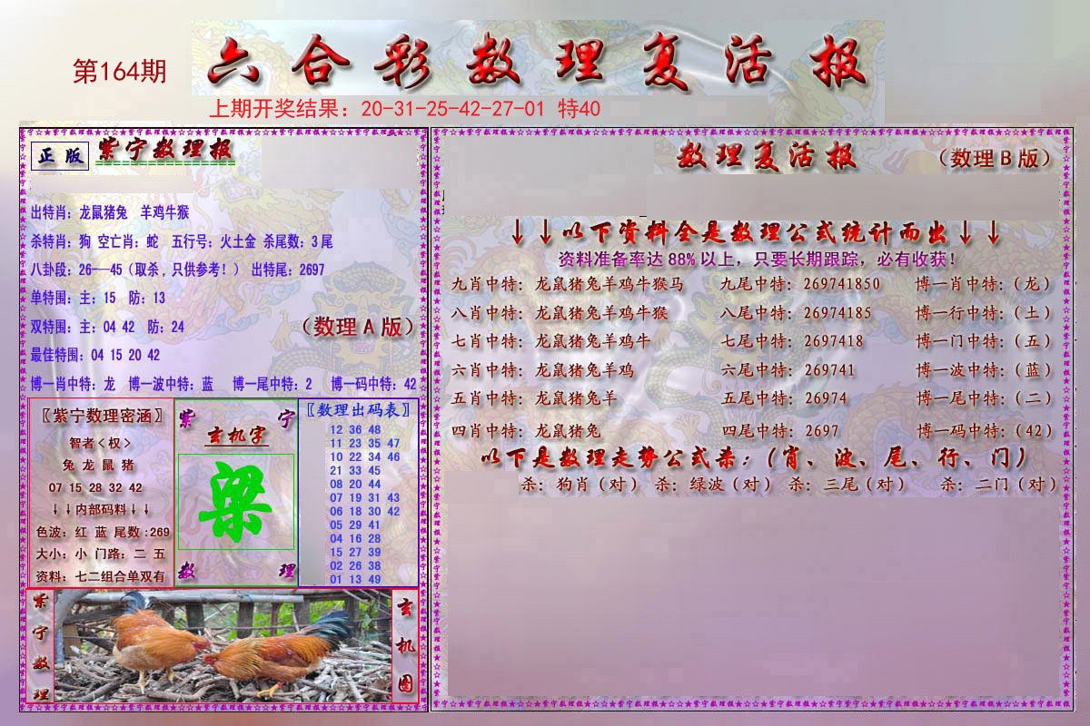 2024164期数理复活报