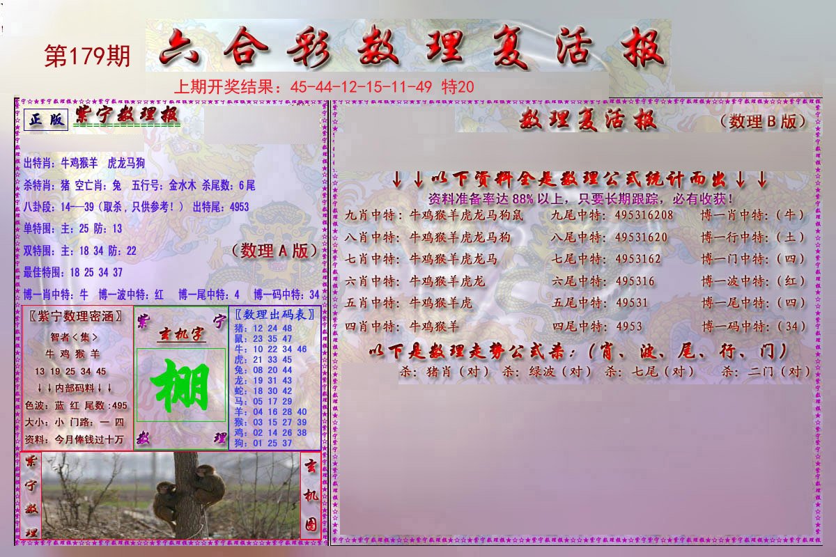 2024179期数理复活报