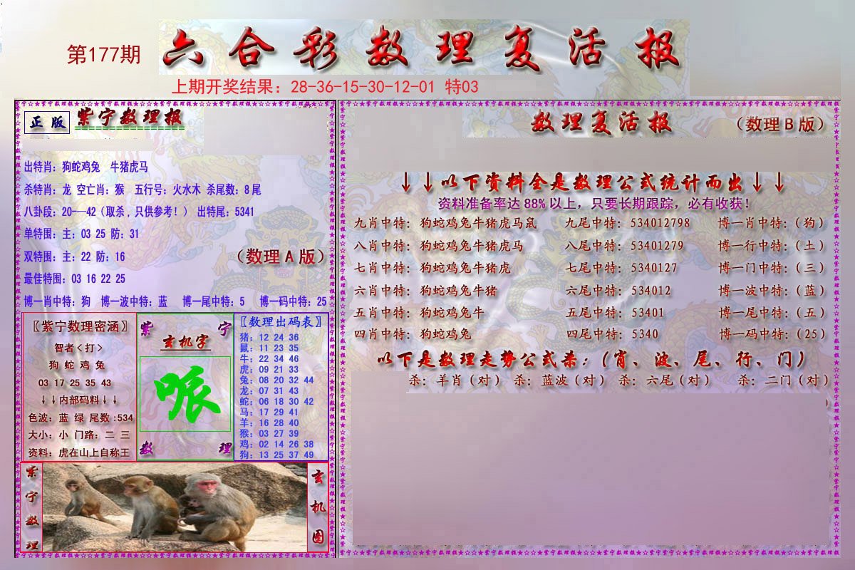 2024177期数理复活报