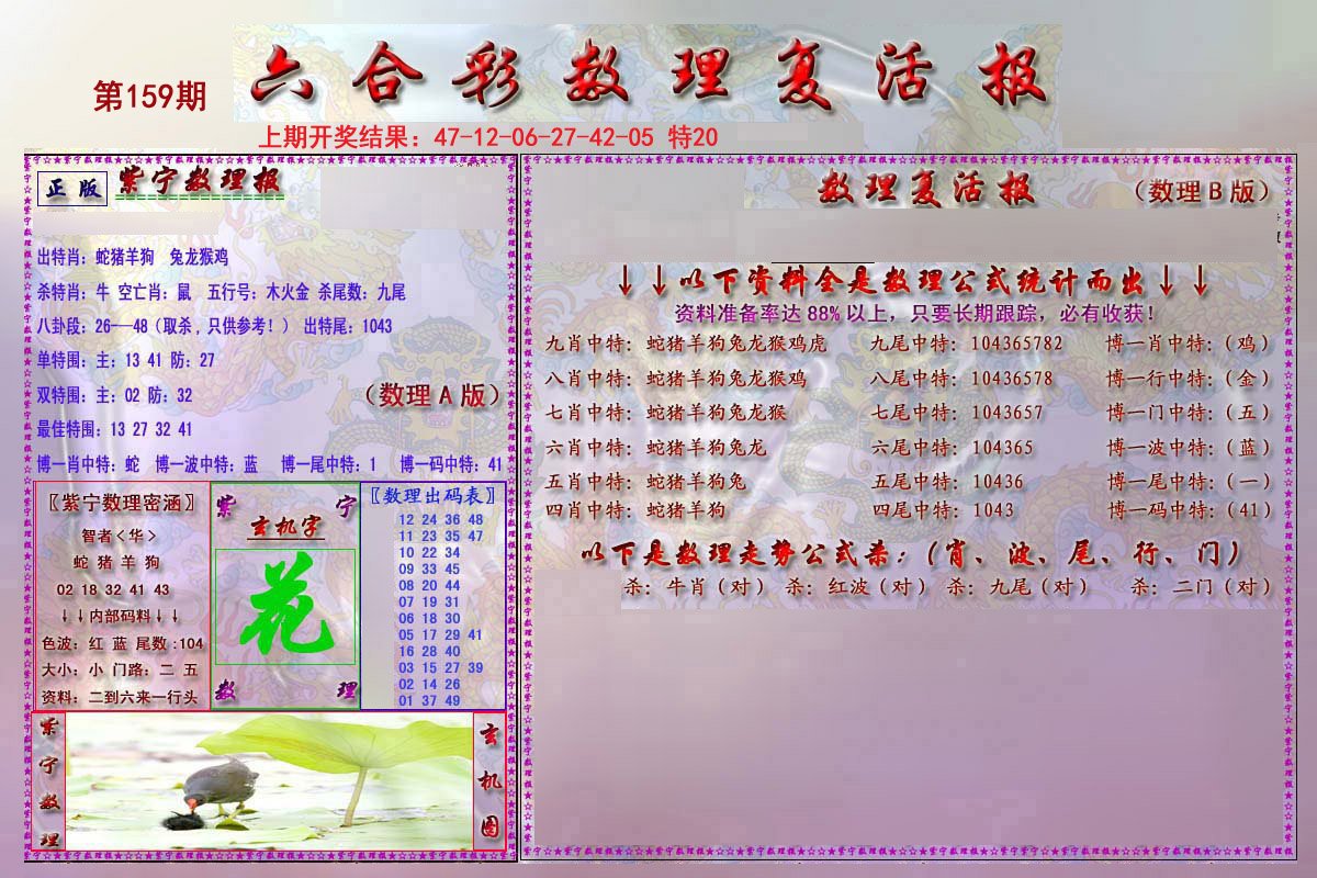 2024159期数理复活报