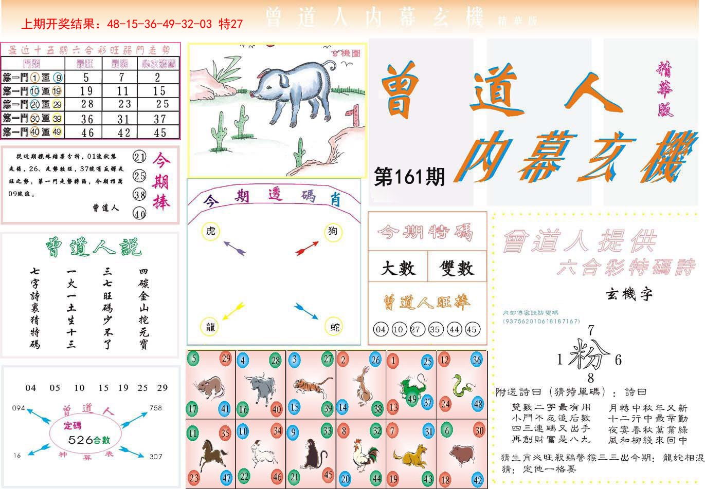 2024161期曾道人内幕精华版