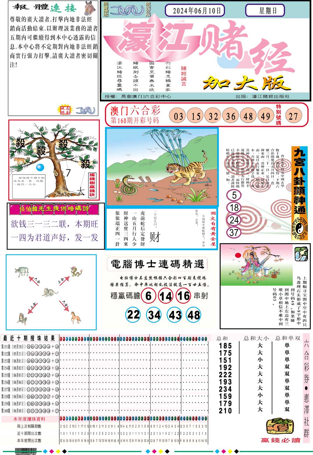 2024161期濠江赌经A加大版