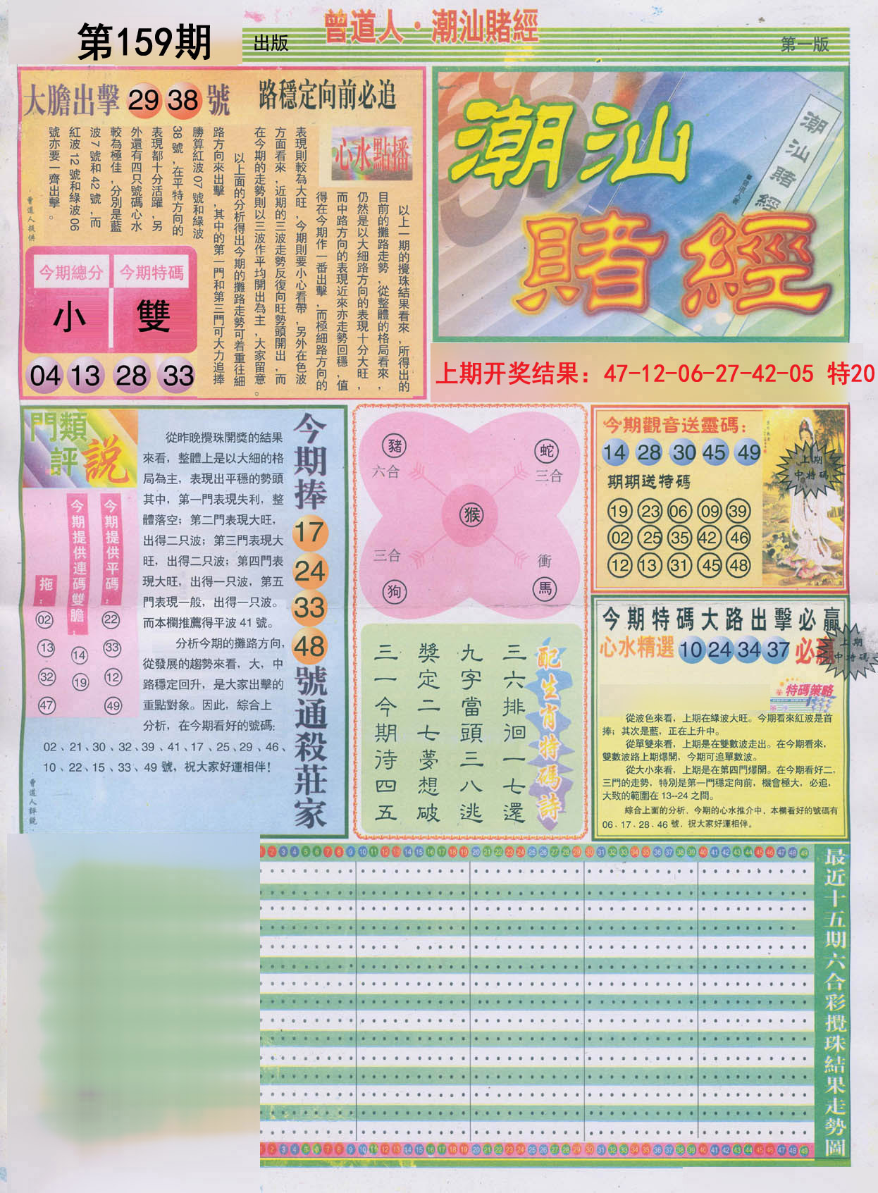2024159期潮汕赌经A