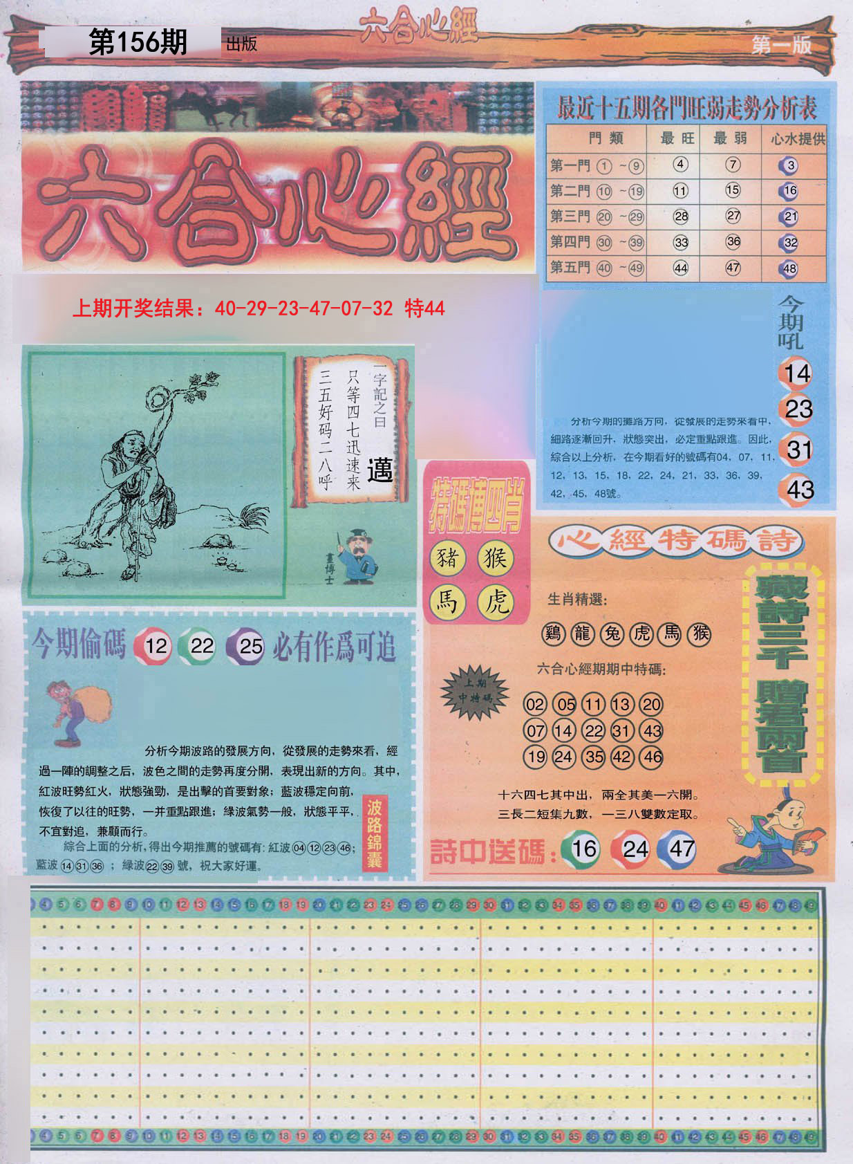 2024156期六合心经A