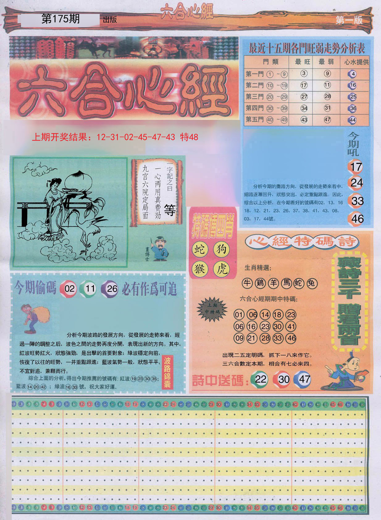 2024175期六合心经A