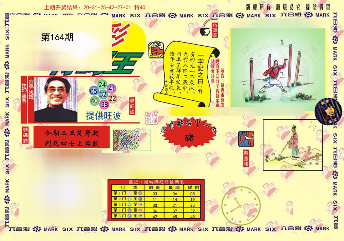 2024164期心水特码(信封)