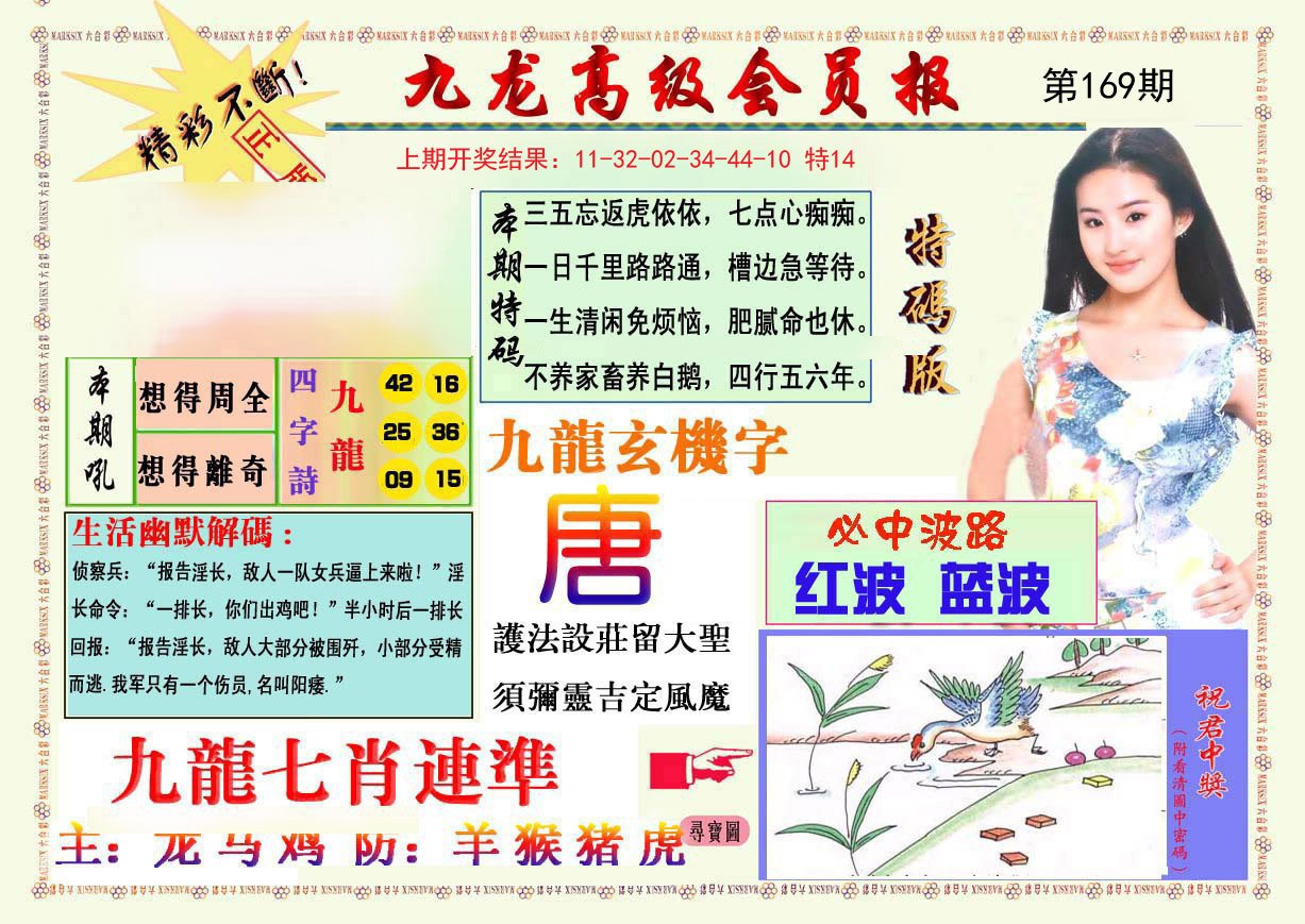 2024169期九龙高级会员报