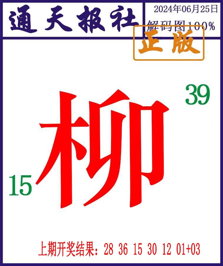 2024177期通天报解码图