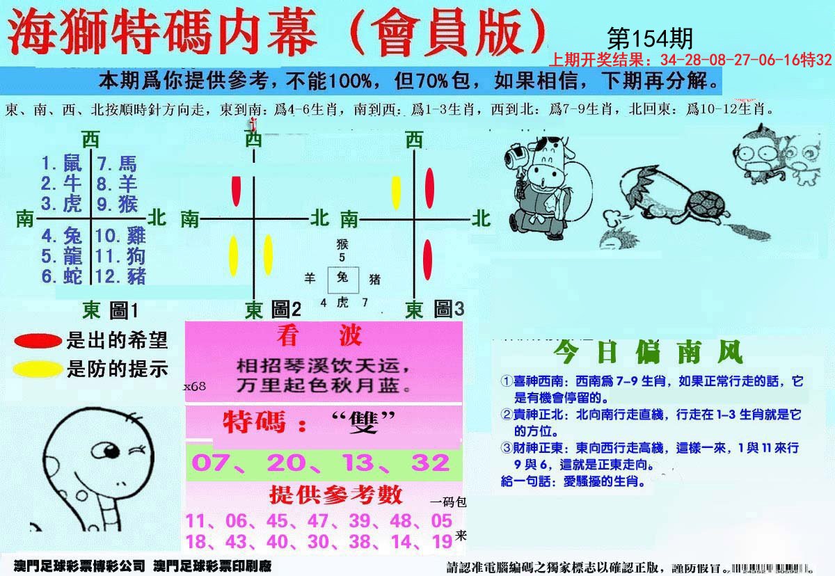 2024154期另版海狮特码内幕报