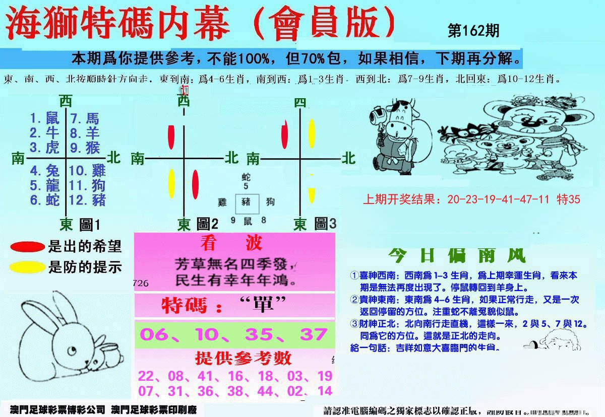 2024162期另版海狮特码内幕报