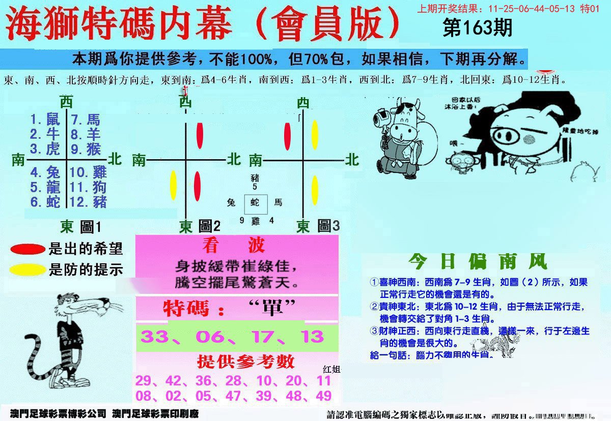 2024163期另版海狮特码内幕报